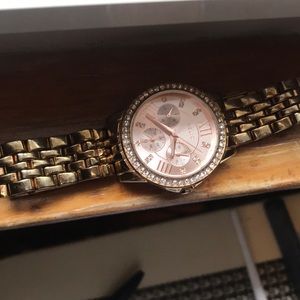 Relic rose gold watch